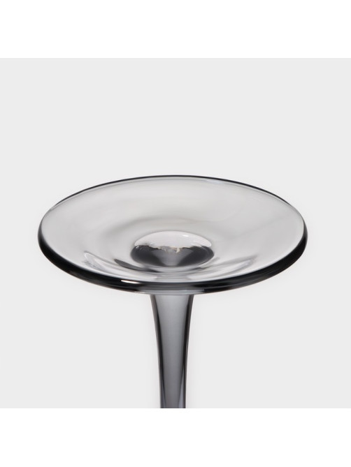 Бокалы для шампанского Magistro «Дарио», 180 мл, 7×27.5 см, набор 2 шт., стекло, графитовые