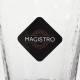Бокал для вина Magistro «Жемчуг», 300 мл, 8.5×22 см, стекло, с золотой отводкой, прозрачный