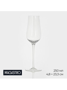 Бокал для вина Magistro «Анси», 250 мл, 23.3×4.8 см, стекло, прозрачный