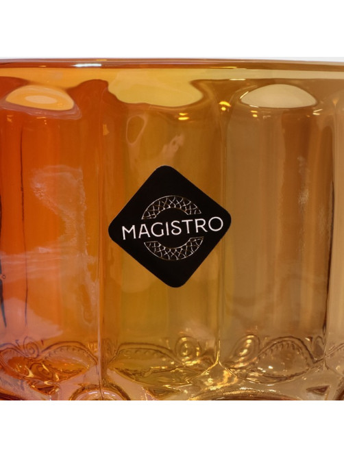 Бокал для вина Magistro «Ла-Манш», 250 мл, 8×15.5 см, стекло, янтарный