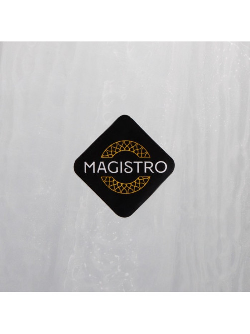 Бокалы для шампанского Magistro «Дарио», 180 мл, 7×27.5 см, набор 2 шт., стекло, графитовые