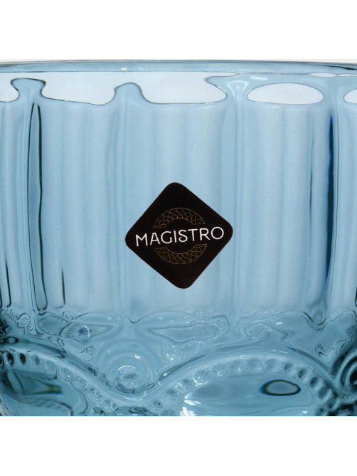 Бокал для вина Magistro «Ла-Манш», 250 мл, 8×15.5 см, стекло, синий