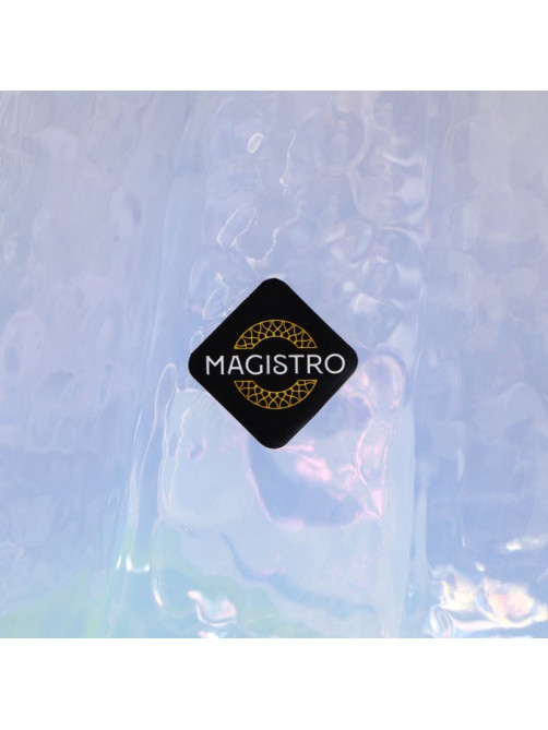 Бокалы для вина Magistro «Дарио», 500 мл, 7.3×25 см, набор 2 шт., стекло, перламутровые