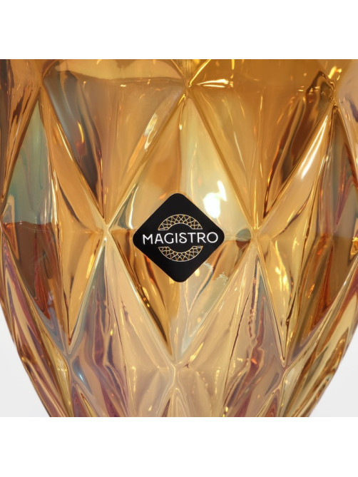 Бокал для вина Magistro «Круиз», 250 мл, 8×15.3 см, стекло, оранжевый