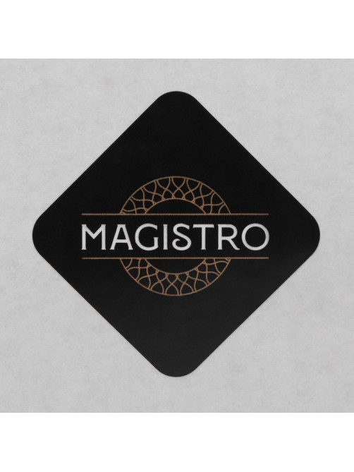 Банка Magistro «Эко», 620 мл, ручка, трубочка, с бамбуковой крышкой, стекло, прозрачная, золотая