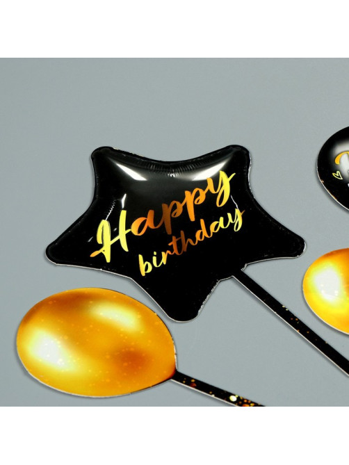 Топпер для торта Happy birthday