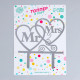 Топпер в торт Mr&Mrs, серебряный