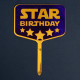 Топпер для торта Star birthday, акрил