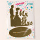 Топпер для торта «Mr&Mrs», золотой