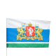 Флаг Свердловской области с Гербом, 90×135 см, полиэфирный шёлк, без древка