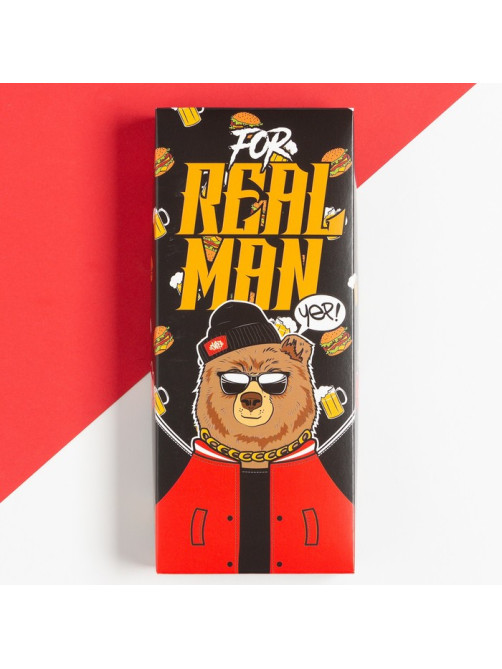 Перчатки мужские новогодние KAFTAN Real man, размер 22