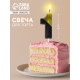 Свеча для торта, цифра «1», 11.5×2.3 см