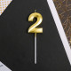 Свеча для торта, цифра «2», 11.5×2.3 см