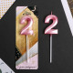 Свеча для торта, цифра «2», 11.5×2.3 см