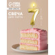 Свеча для торта, цифра «7», 11.5×2.3 см