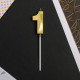 Свеча для торта, цифра «1», 11.5×2.3 см
