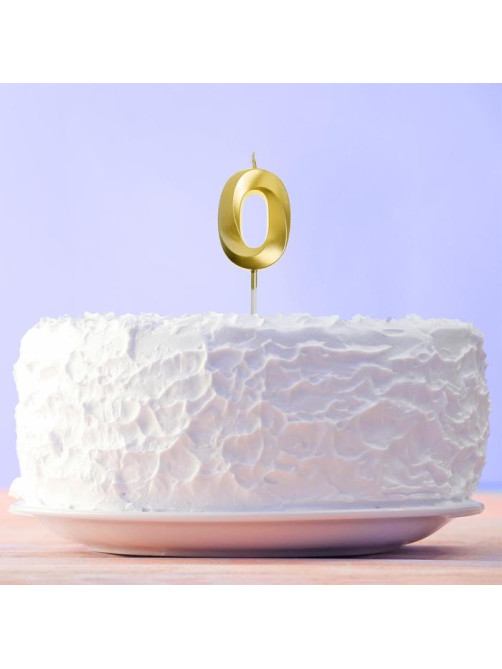 Свеча для торта, цифра «0», 11.5×2.3 см