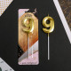 Свеча для торта, цифра «9», 11.5×2.3 см