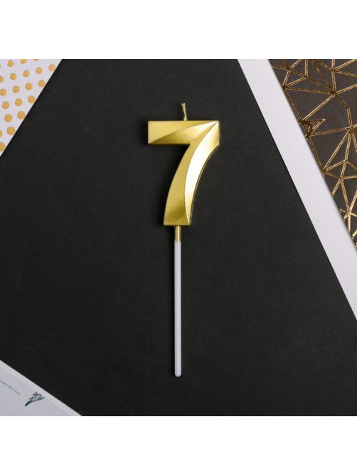 Свеча для торта, цифра «7», 11.5×2.3 см
