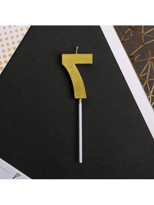Свеча для торта, цифра «7», 11.5×2.3 см
