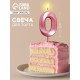Свеча для торта, цифра «0», 11.5×2.3 см