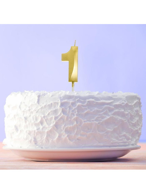 Свеча для торта, цифра «1», 11.5×2.3 см