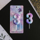 Свеча для торта, цифра «3», 5.5×8 см