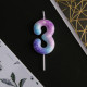 Свеча для торта, цифра «3», 5.5×8 см