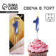 Свеча для торта, цифра «1», 11.5×2.3 см