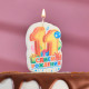 Свеча для торта «С Днём Рождения, цифра 11», 6.5 см, МИКС