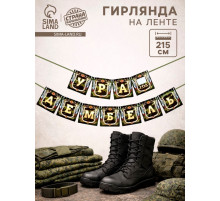 Гирлянда на ленте «Дембель», длина 215 см