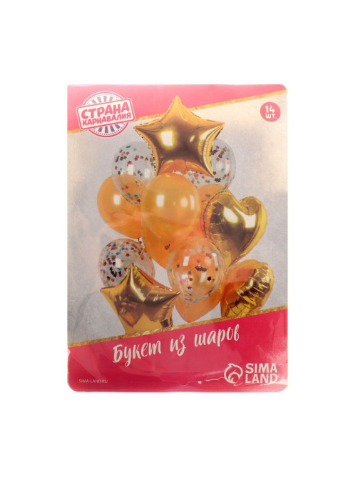 Воздушные шары, букет «Романтика», 14 шт.