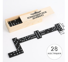 Домино Время игры «Командирское», 28 шт., 15×5×3 см, костяшка 4×2 см