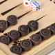 Настольная игра нарды с шашками TAKE IT EASY «Узор», деревянные большие, 40×40 см