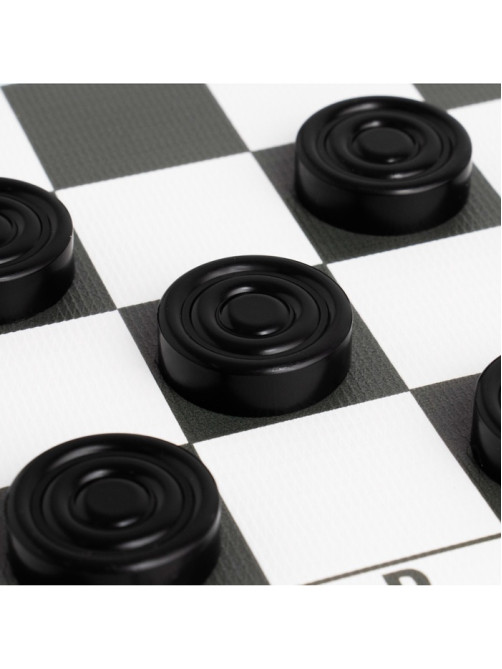 Шашки, поле винил, 30×30 см, d=3 см, h=0.9 см