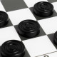 Настольная игра Время игры, шашки, поле винил 30×30 см, 24 шт., d=3 см, h=0.9 см, в тубусе