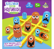 Стратегическая настольная игра на логику «Крестики против ноликов. Монстрики»