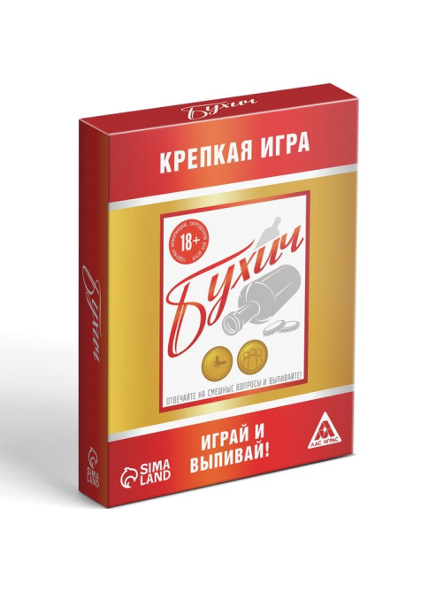 Настольная игра для взрослых «Бухич», алкогольная, 36 карт, 18+