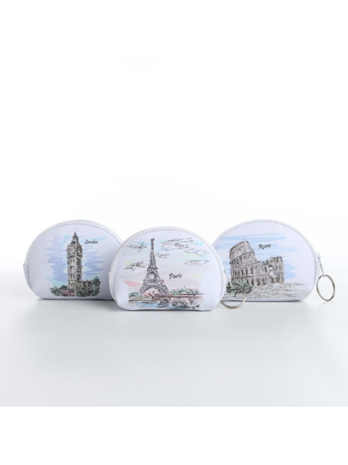 Кошелёк детский «Города» Выбражулька, маленький, монетница, МИКС