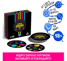 Настольная игра для взрослых на реакцию и внимание «Дуббль. Банни-бар», 55 карт, 18+