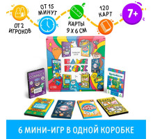 Настольная игра «БОКС ИГР», набор из 6 игр, 7+