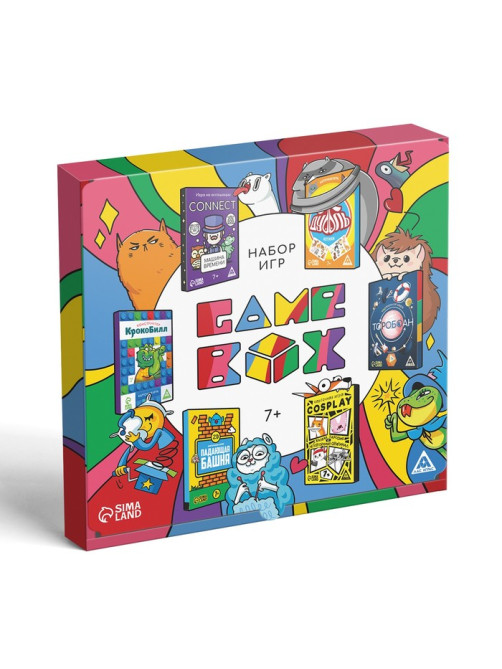 Настольная игра «БОКС ИГР», набор из 6 игр, 7+
