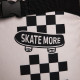 Рюкзак школьный текстильный с креплением для скейта Skate more, 38×29×11 см, чёрный, отдел на молнии
