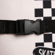 Рюкзак школьный текстильный с креплением для скейта Skate more, 38×29×11 см, чёрный, отдел на молнии