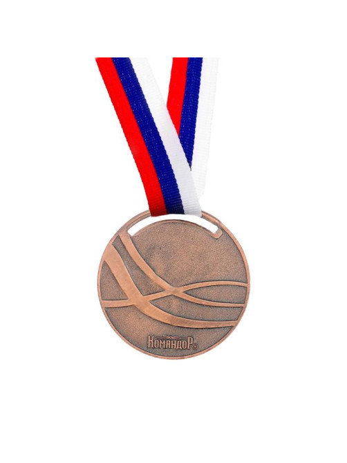 Медаль бронза «Гимнастика», d=5 см, с лентой