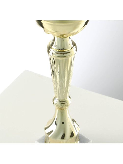 Кубок 151С, наградная фигура, золото, подставка камень, 22 см
