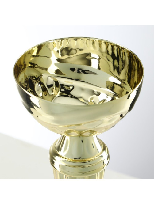 Кубок 150С, наградная фигура, золото, подставка камень, 17.3 см