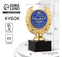 Кубок «Лучший папа», наградная фигура, пластик, золото, 13 см