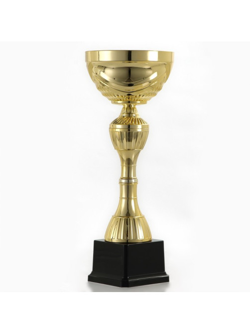 Кубок 134B, наградная фигура, золото, подставка пластик, 31.3×11.8×9.2 см