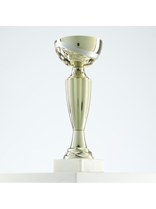 Кубок 106, наградная фигура, золото, подставка камень, 18.8 см